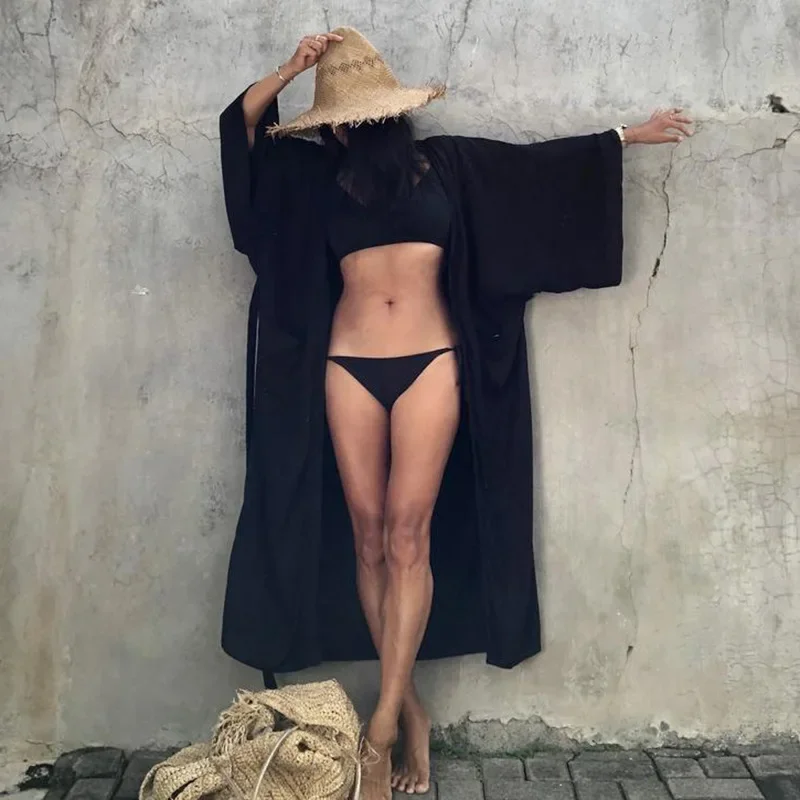 Kimono Women Beach Wear Cover  - огляд і ціна Summer De Clothing