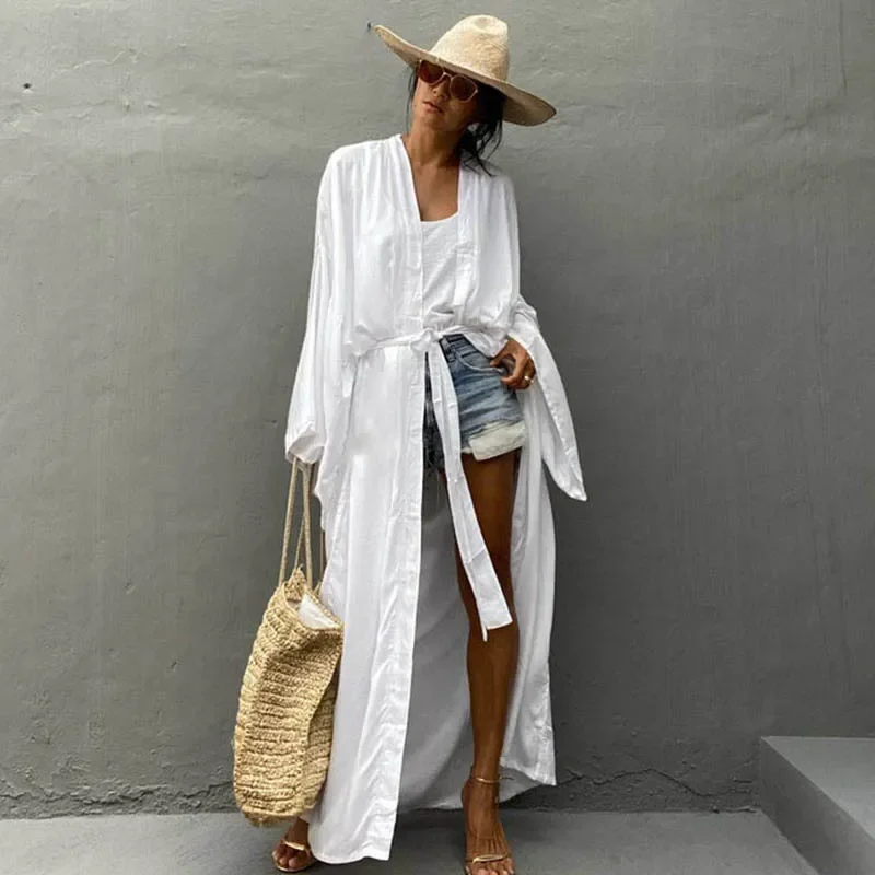 Kimono Women Beach Wear Cover  - огляд і ціна Summer De Clothing