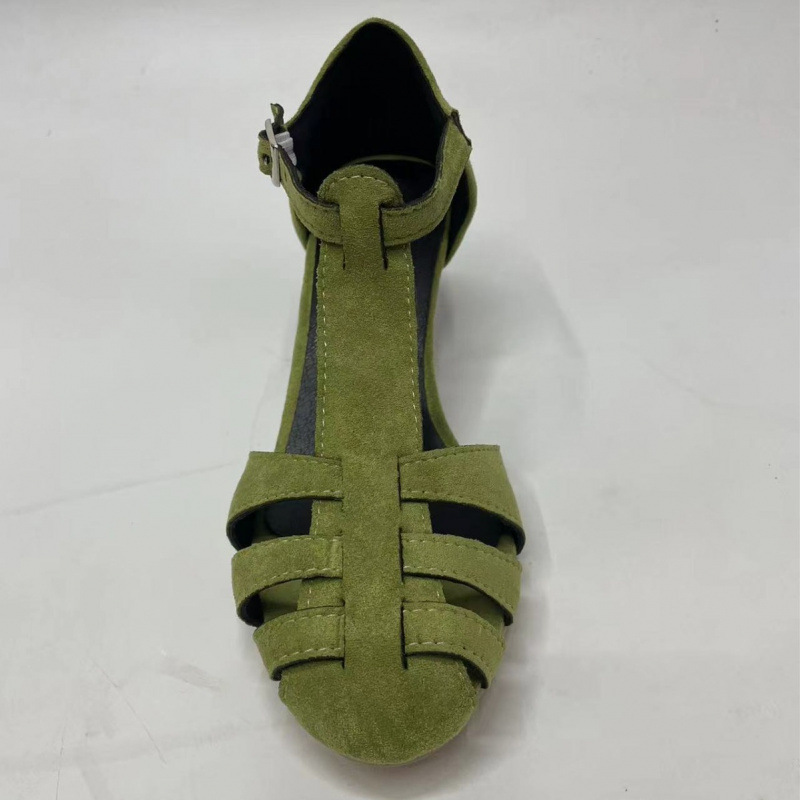 Women's Green Suede Kitten Hee - огляд і ціна Summer Clothing Stores