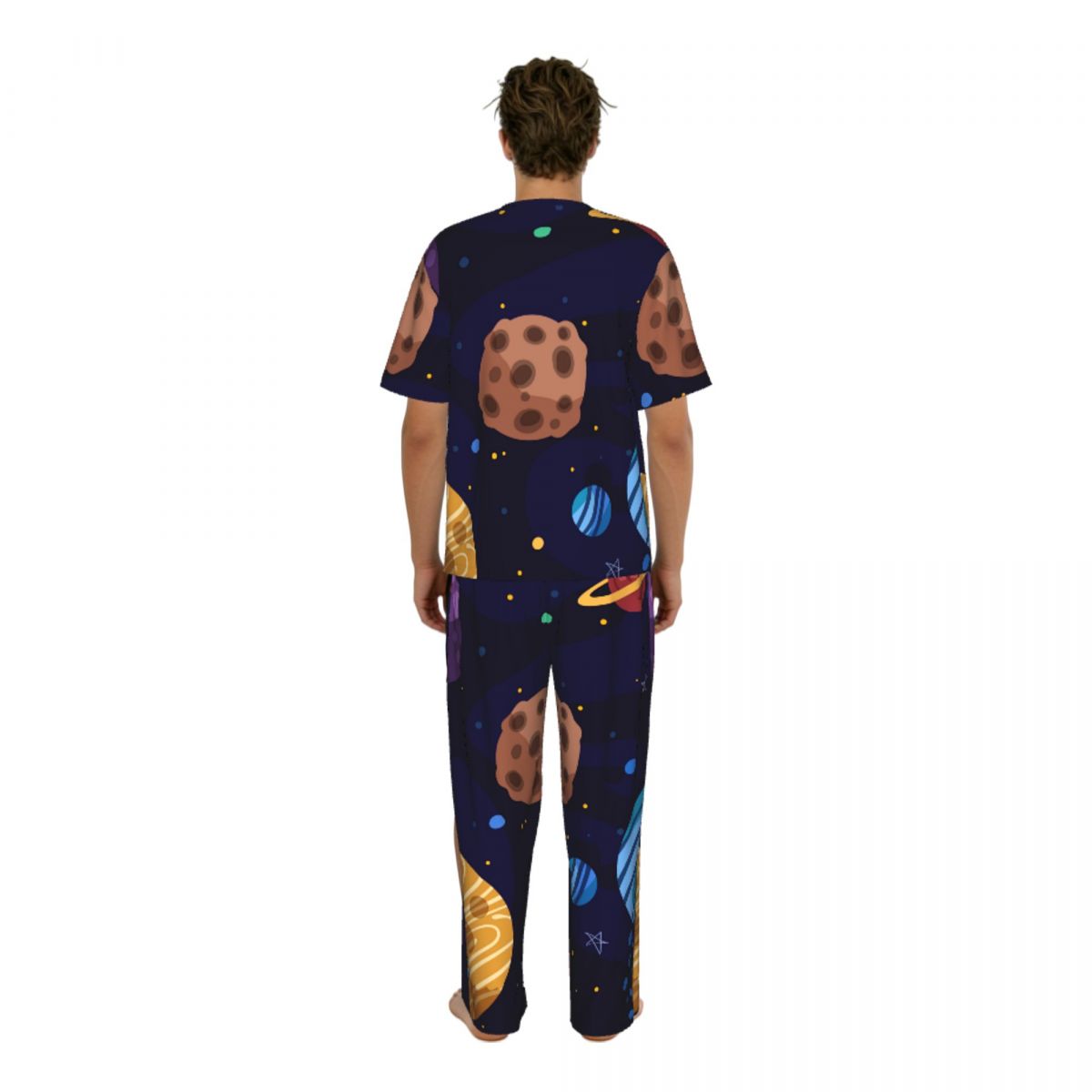 Men Pajamas Suit Short Sleeved - огляд і ціна Summer Clothing Cartoon