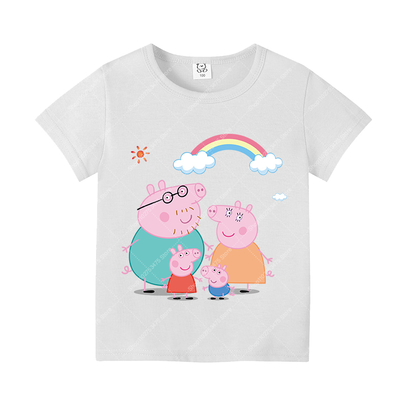Kids Girl Cute Cotton T-shirt  - огляд і ціна Summer Clothing Cartoon