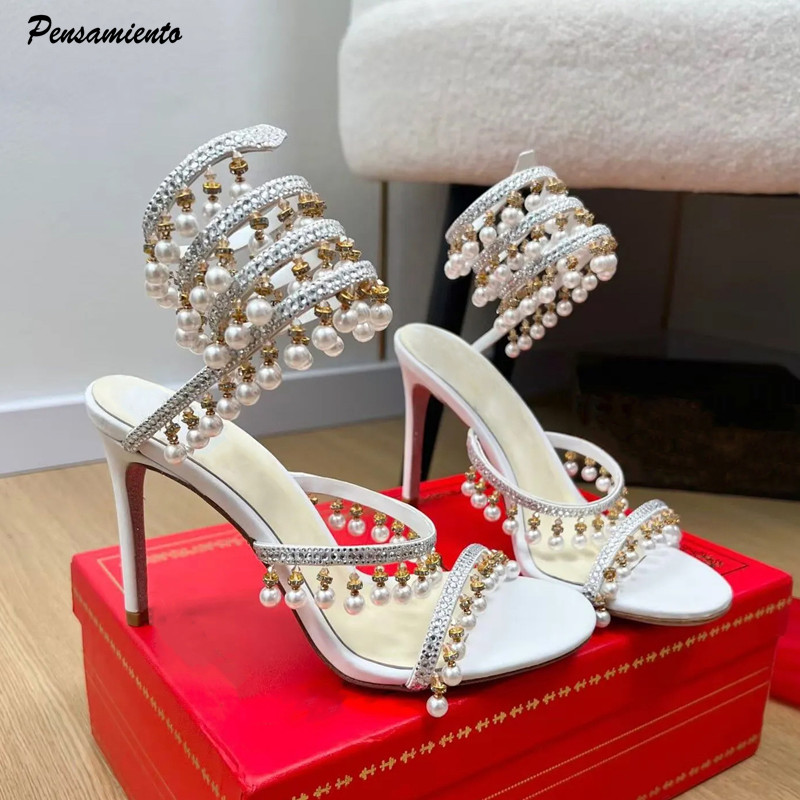 Luxury Rhinestones Pearls Tass - огляд і ціна Summer Clothing Stores