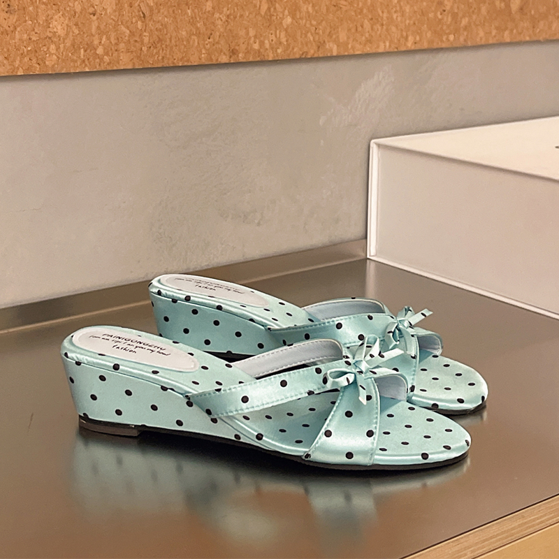 Bow Slippers Wedges Women's Sa - огляд і ціна Summer Clothing Fabric