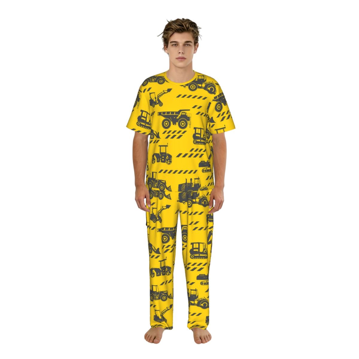Men Pajamas Suit Short Sleeved - огляд і ціна Summer Clothing Cartoon