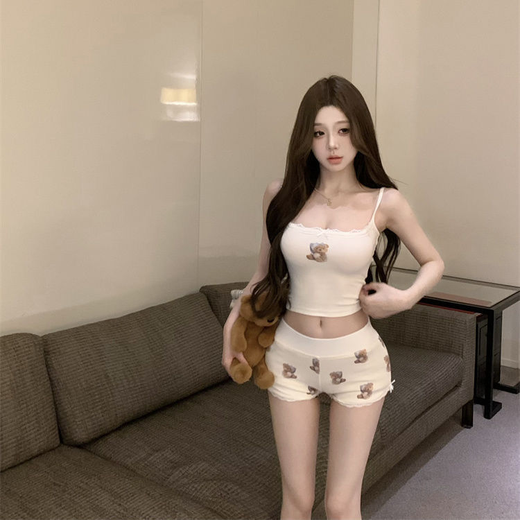 Two Piece Set,Camis and Short, - огляд і ціна Summer Clothing Cartoon
