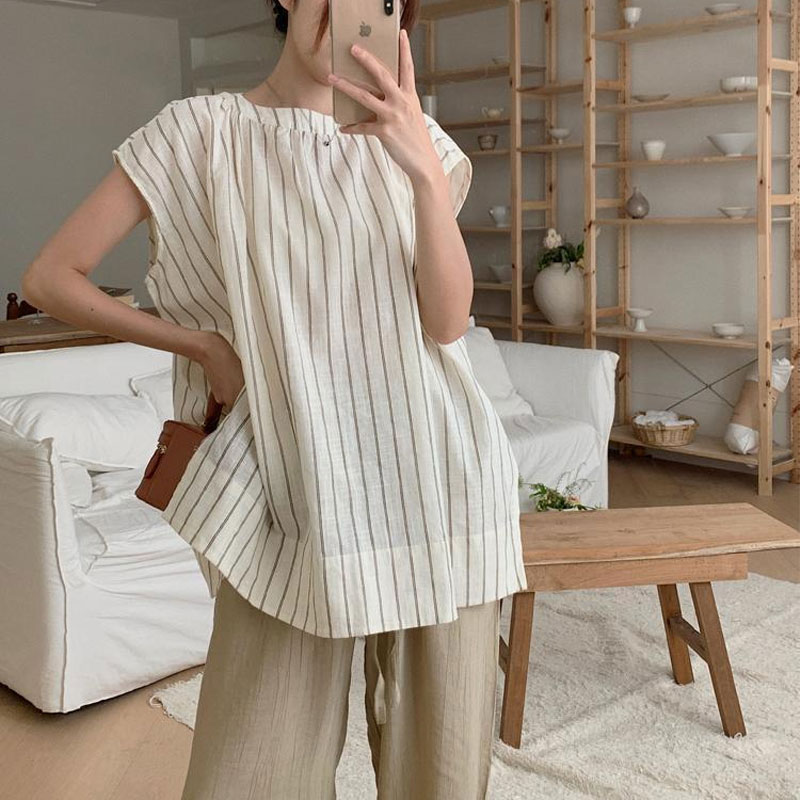 Casual  Striped Blouse Women's - огляд і ціна Summer Clothing Drop